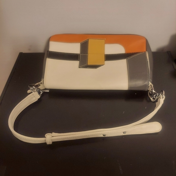 2013 3D Colorblock Runway Baguette Clutch Cross body bag Purse - Picture 8 of 11